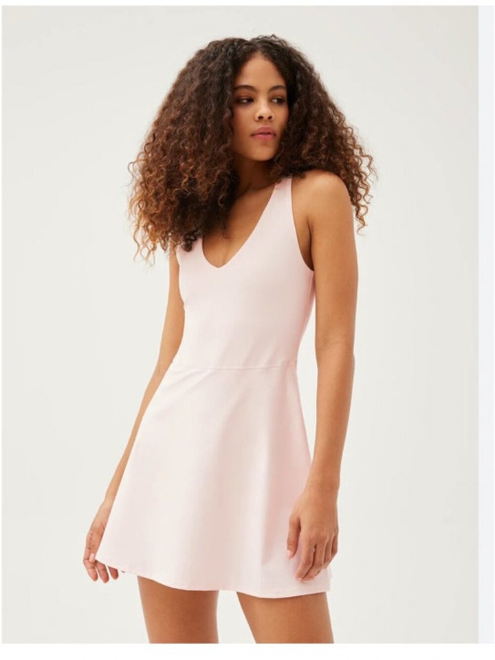 Outdoor Voices Volley Dress Light Pink Built in Shorts Womens XLarge